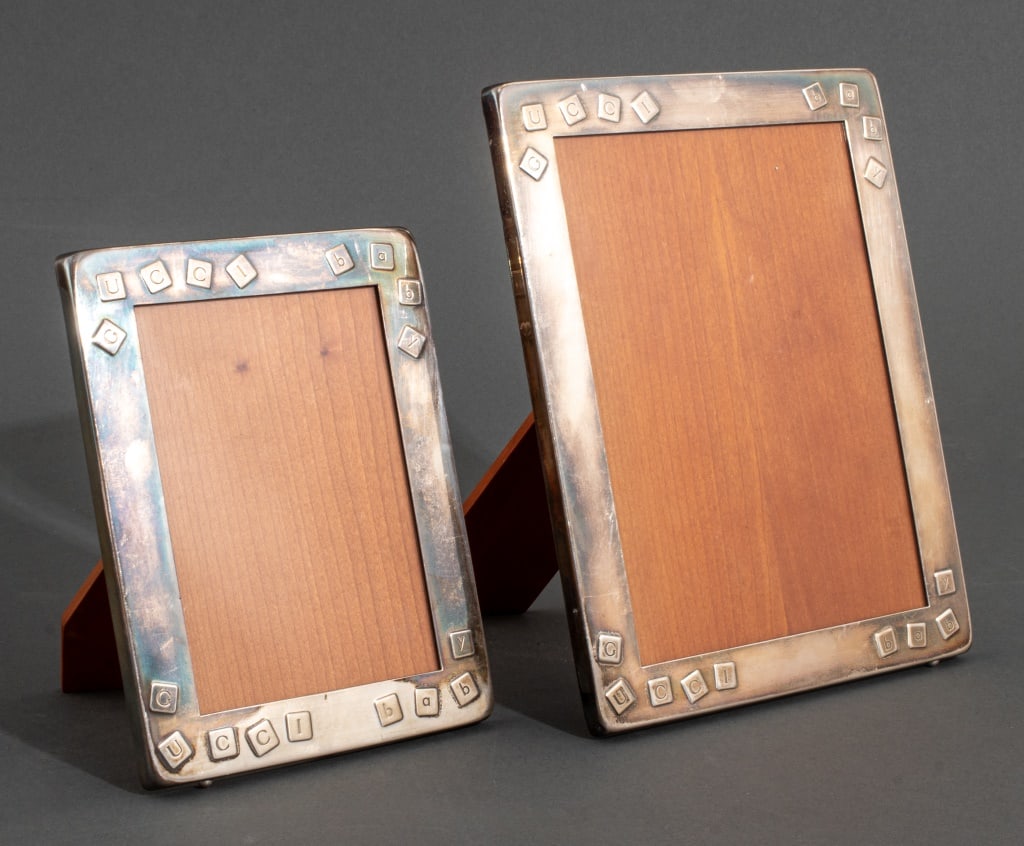 Gucci Sterling Silver Baby Picture Frames, 2 (1 of 9)