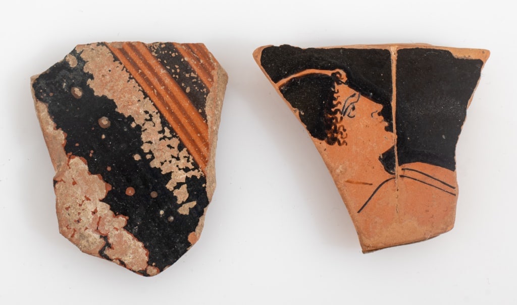 Greek Vase Fragments of Painter Euaion, 2 (1 of 8)