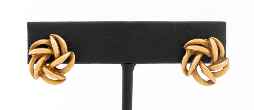 14K Yellow Gold Knot Earrings (1 of 3)