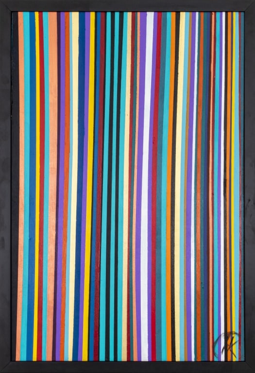 Herman Hershel Kahan Abstract Acrylic on Board (1 of 6)