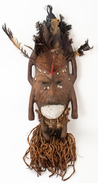 Oceanic Hand-Carved Wood Ceremonial Mask (1 of 8)