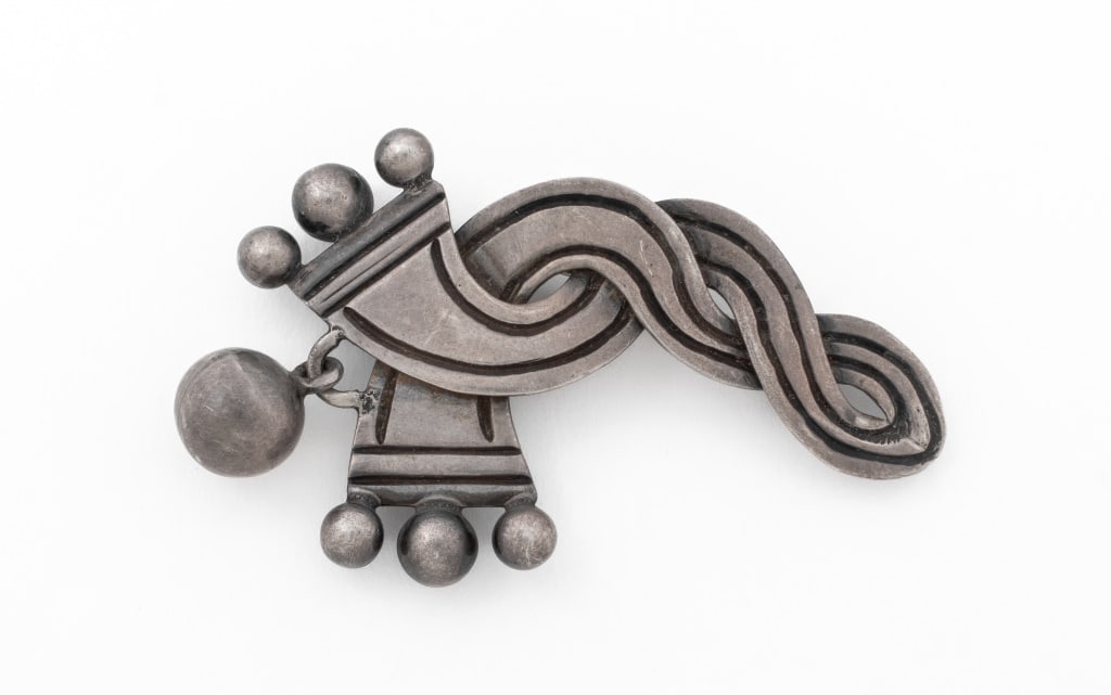 Taxco Sterling Silver Brooch (1 of 6)
