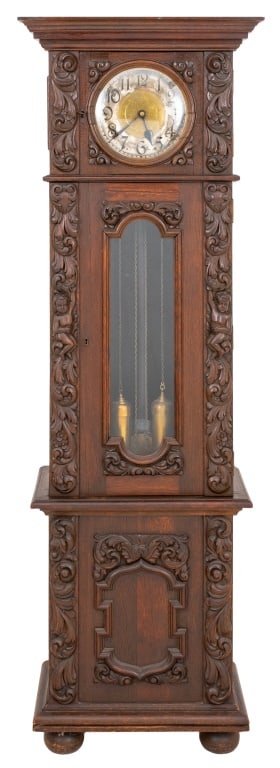 English Baroque Style Tall Case Clock (1 of 8)