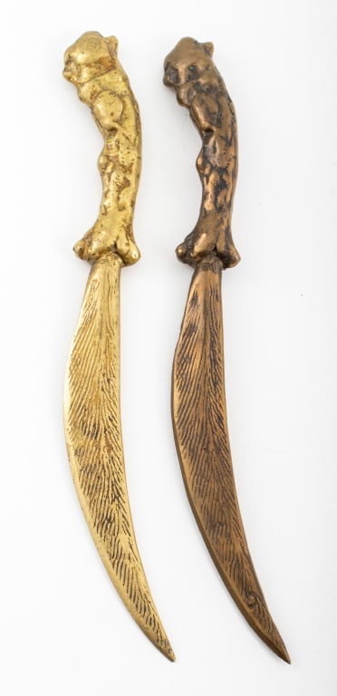 Louis Mendez Gilt Bronze Letter Openers, 2 (1 of 5)