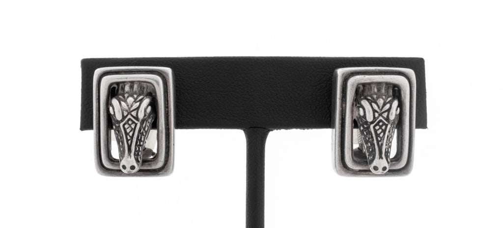 Barry Kieselstein-Cord Sterling Alligator Earrings (1 of 5)