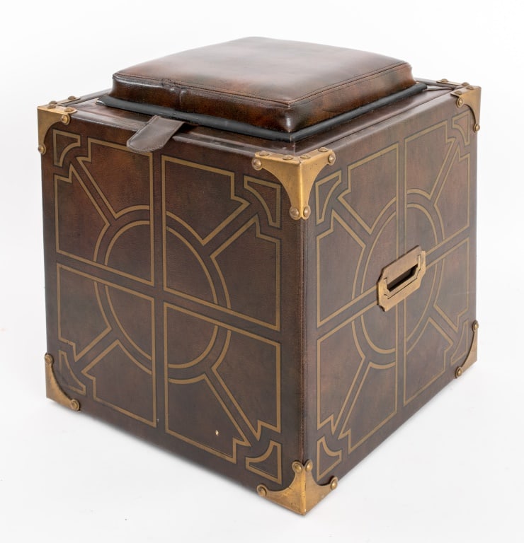 Modern Convertible Storage Cube Ottoman (1 of 10)