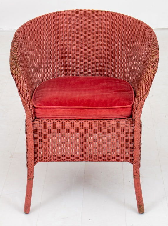 Lloyd Loom "Beverly" Wicker Tub Chair (1 of 8)