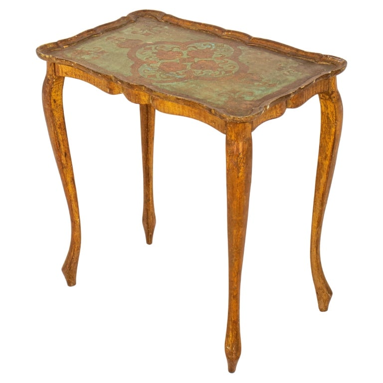 Venetian Rococo Style Parcel Gilt & Painted Table (1 of 6)