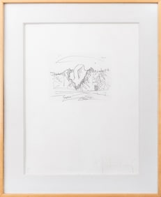Claes Oldenburg "Butter Pat ..." Etching, 1976