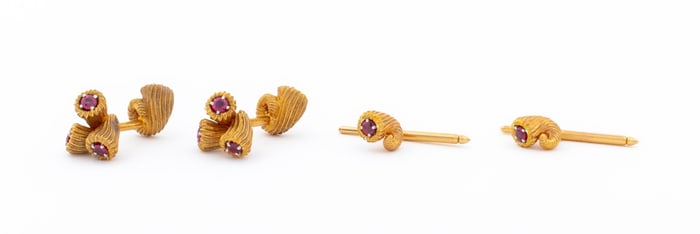 Tiffany & Co. Schlumberger 18K Ruby Dress Set