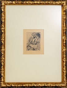 Marc Chagall "Der Mann mit dem Korb" Aquatint