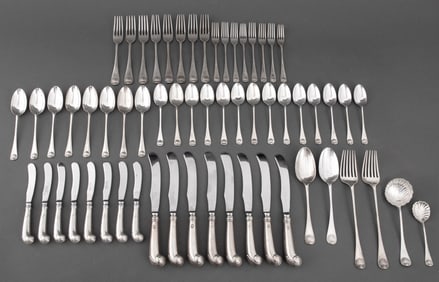 Stieff Sterling Silver "Williamsburg" Service, 60