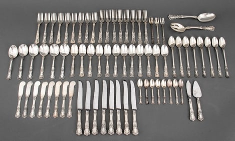 Gorham "Buttercup" Sterling Silver Service, 73
