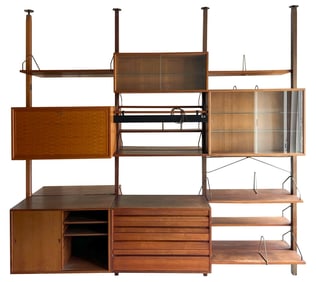 Danish Modern Teak Wall Unit