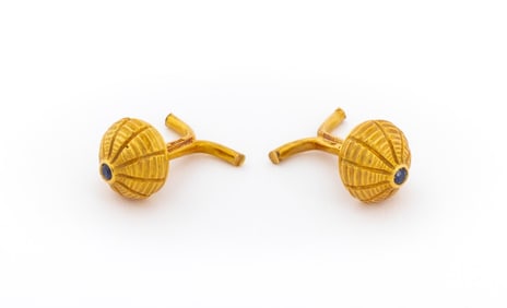 Schlumberger T&Co. 18K Sapphire Taj Mahal Studs