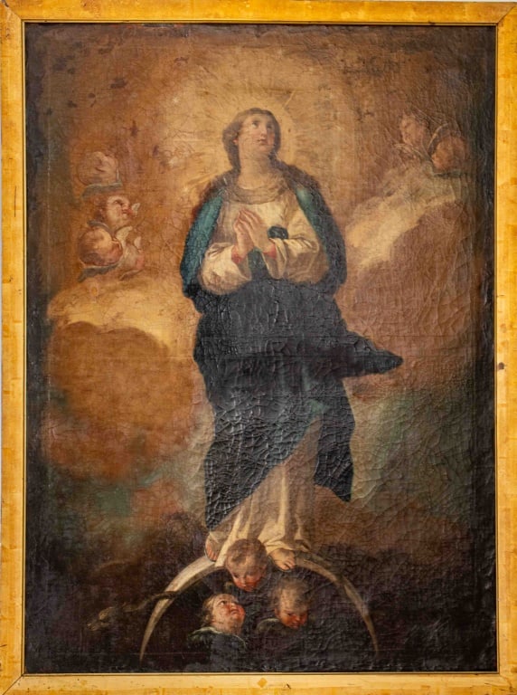 After Murillo Immaculate Conception Oil, 19th C. (1 of 13)