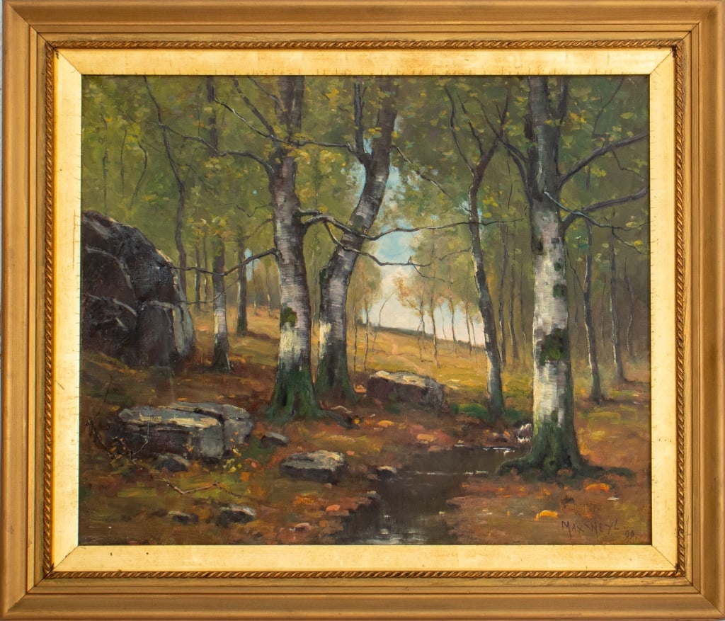 Max Weyl Forest Trail Oil on Canvas, 1899 (1 of 10)