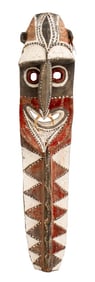 Papua New Guinea Sepik Polychrome Wood Mask