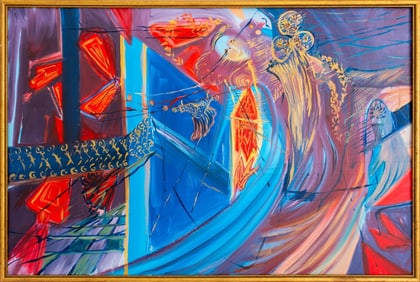 Eva Bouzard-Hui "Window Spirits" Oil on Canvas