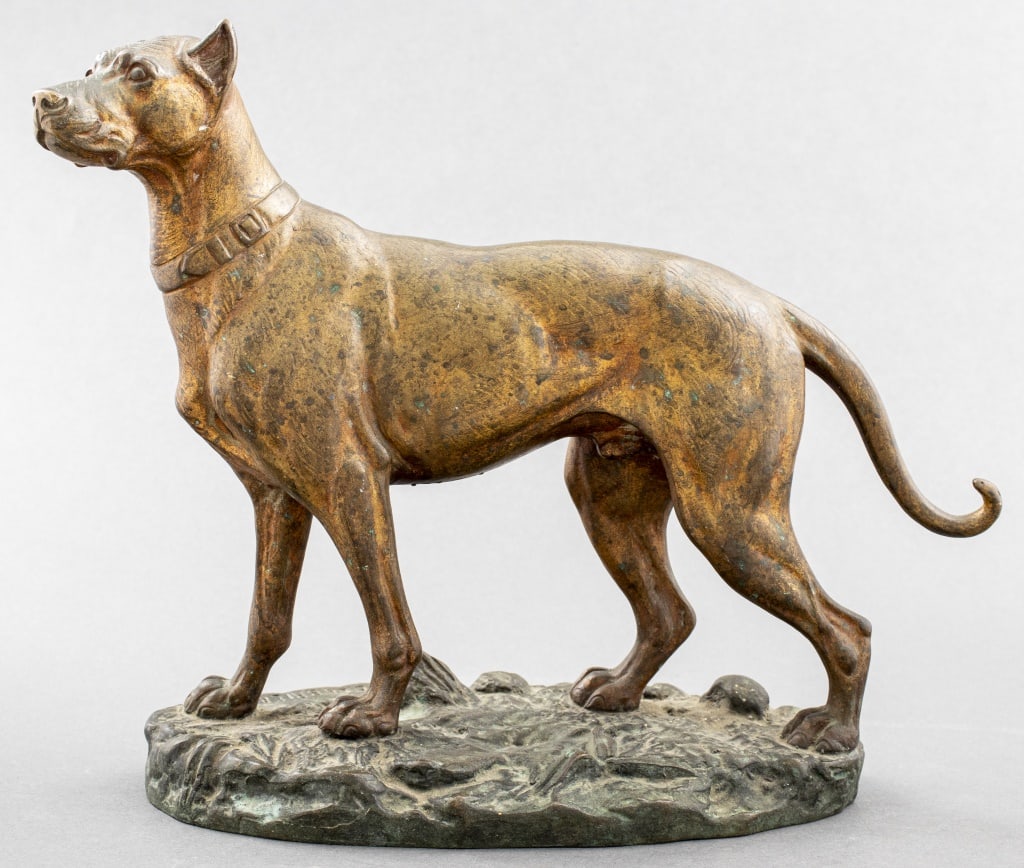 Paul-Edouard Delabrierre Signed Bronze Dog (1 of 12)