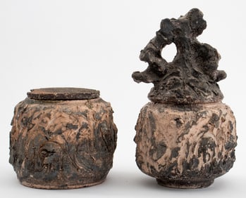 Ka Kwong Hui Abstract Earthenware Jars, 2