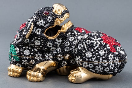 Judith Leiber Foo Dog Form Minaudiere