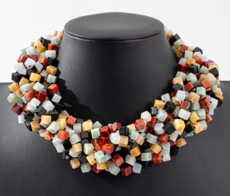 Patricia Von Musulin Jade Stone Statement Necklace
