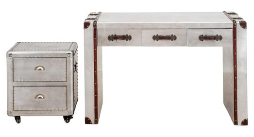Restoration Hardware Attr. Trunk Desk and Cabinet