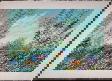 William Stevens "Afternoon Symphony" Gouache