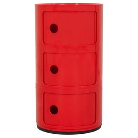 Anna Castelli for Kartell "Componibli" Red Cabinet