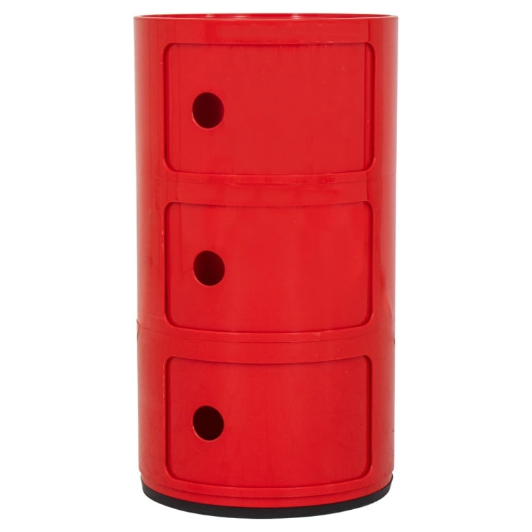 Anna Castelli for Kartell "Componibli" Red Cabinet (1 of 11)