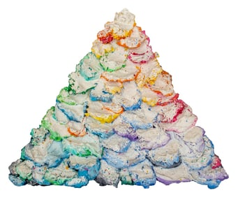 Elfi Schuselka "#50" Mixed Media Wall Sculpture