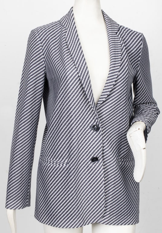 Giorgio Armani Grey Patterned Blazer (1 of 7)