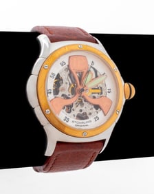 Stuhrling Automatic Stainless Steel Skeleton Watch