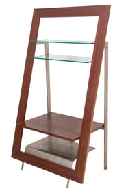 Modern Industrial Ladder Bookshelf