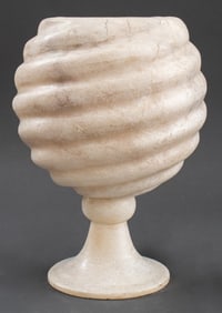 Sculptural White Plaster Uplight