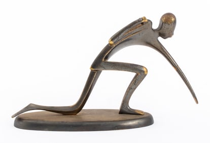 Hagenauer Style Gilt Bronze Figural Sculpture