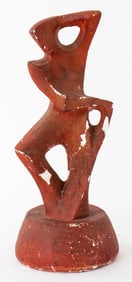 American Modernist Painted Plaster Sculpture