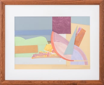 Joan Shapiro Mixed Media Collage Painting