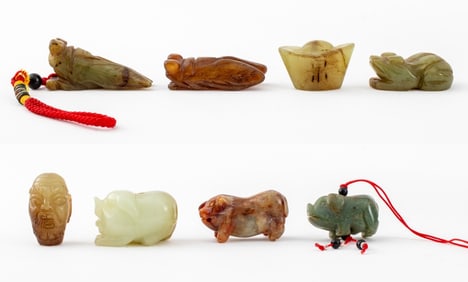 Jade & Greenstone Carvings, 8