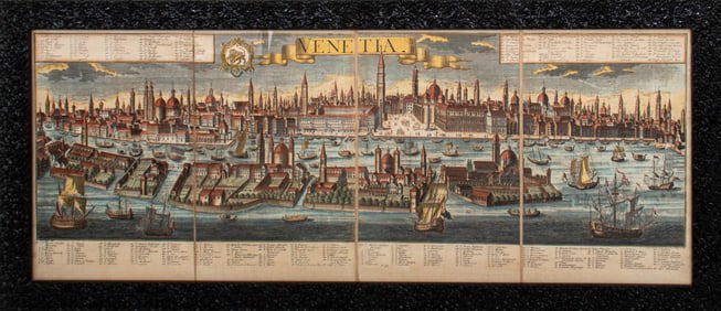 After I. F. Probst "Venetia" Offset Lithograph