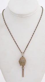 Croton Cover Pendant Watch Necklace