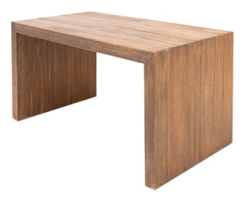 Modernist Wooden Waterfall Side Table
