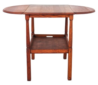 Georgian Style Oak Drop Leaf Side Table