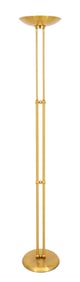 Postmodern Double Column Gilt Metal Floor Lamp