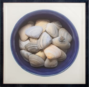 Fred Collins "Shells in Blue" Print on Paper