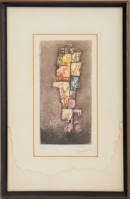 Guillermo Silva Santamaria "Pajarero" Lithograph