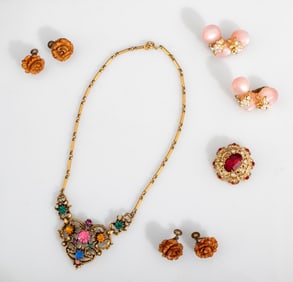 Coro Costume Jewelry, 5 Pieces