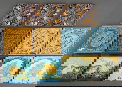 Art Nouveau Ceramic Tiles, 11