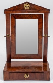 French Empire Style Dresser Table Mirror